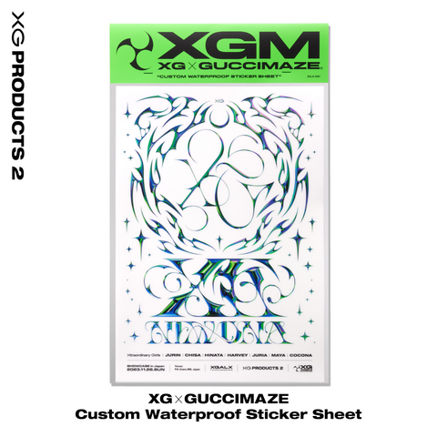 XG × Guccimaze 사용자 정의 방수 스티커 시트